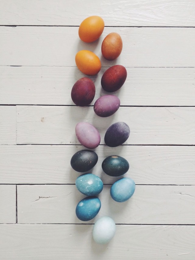 Naturally Dyed Eggs