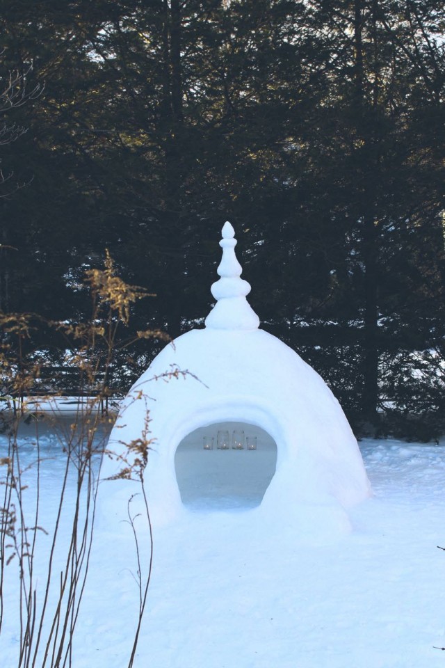 Quinzhee Come Peace Stupa