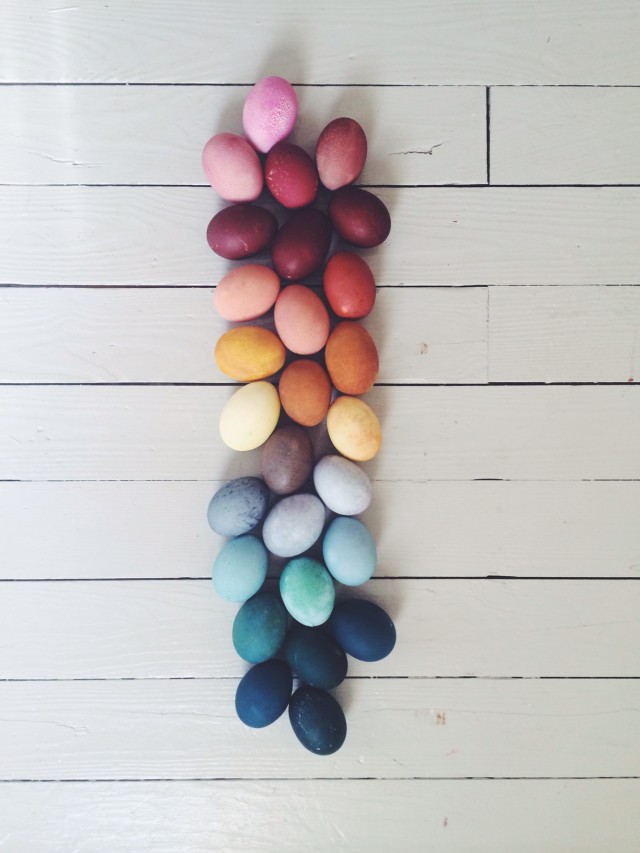 Naturally Dyed Easter Eggs